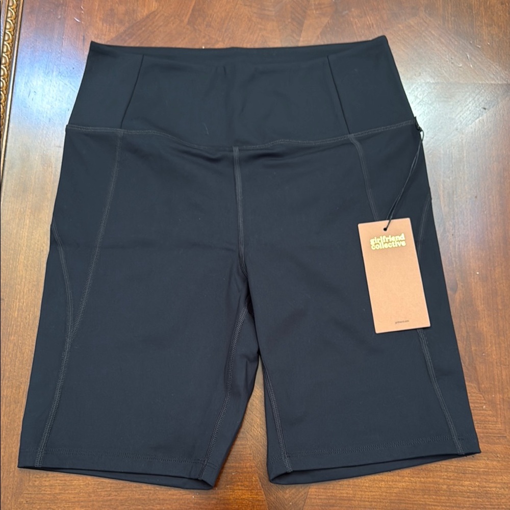 Girlfriend Collective Black Bike Shorts